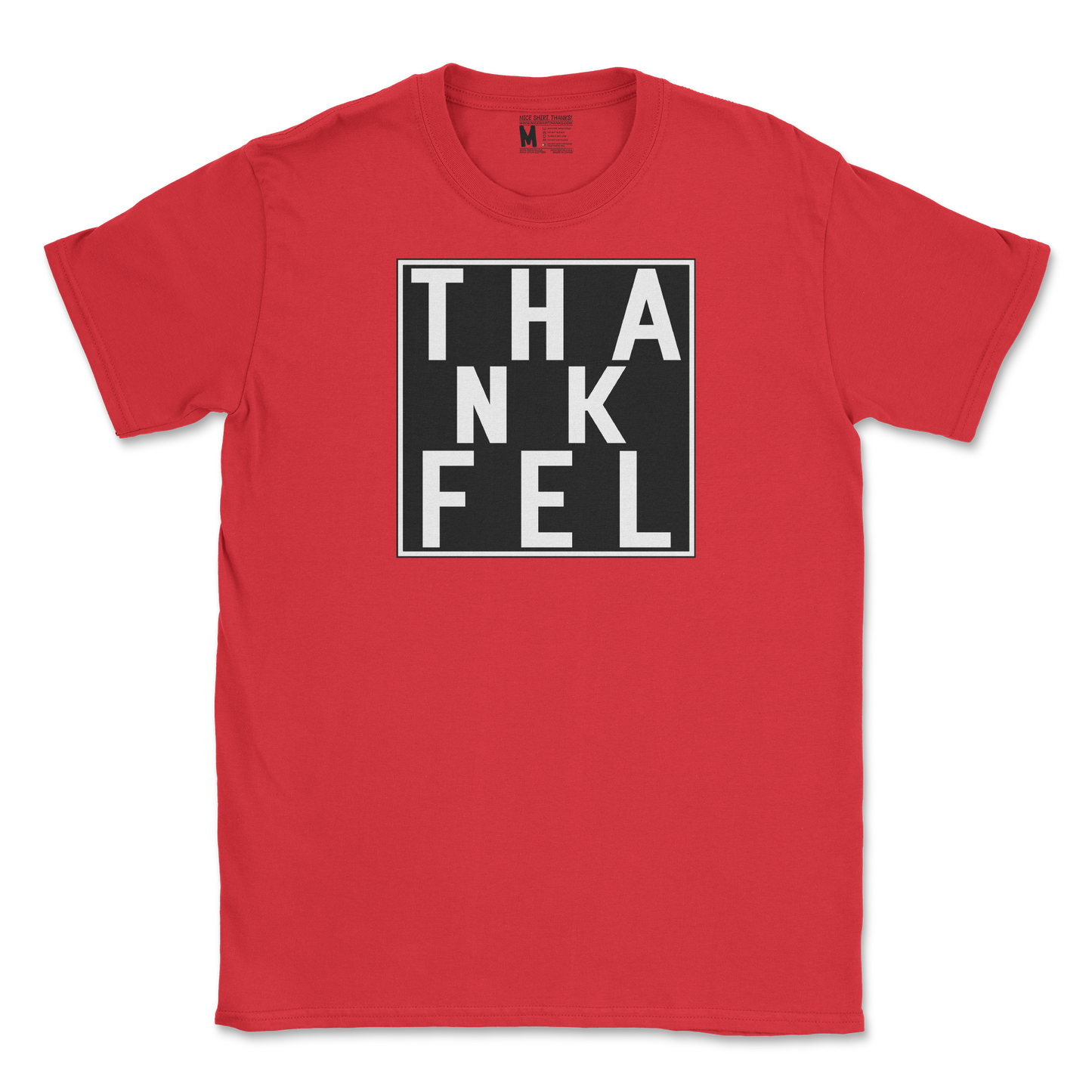 Gildan SoftStyle T-Shirt THANKFEL in Red