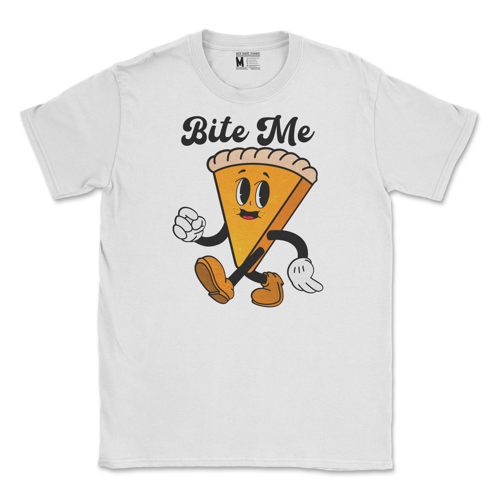 Gildan SoftStyle T-Shirt Bite Me  in White