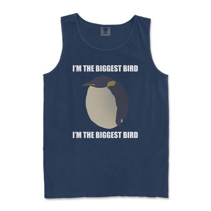 Comfort Colors Tank Top I Am The Biggets Bird in TrueNavy