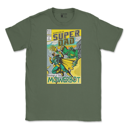 Gildan SoftStyle T-Shirt Super Dad in Military-Green