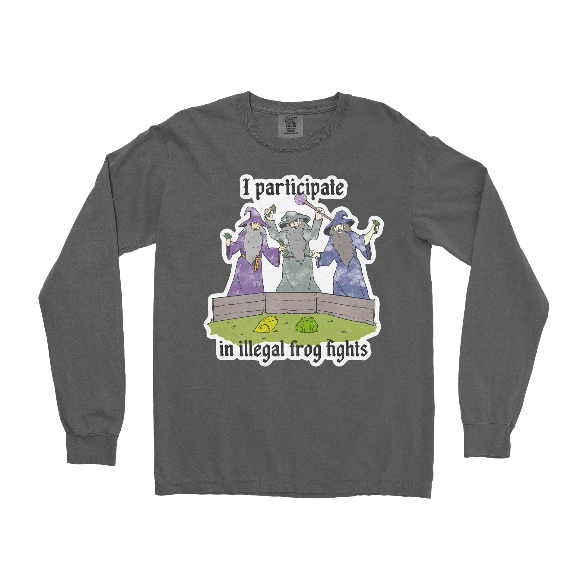 Comfort Colors Long Sleeve Wizard Activities  in Pepper