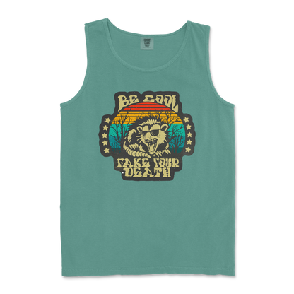 Comfort Colors Tank Top Fake Your Death in Light Green