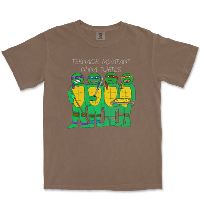 Comfort Colors T-Shirt Ninja Turtles in Espresso