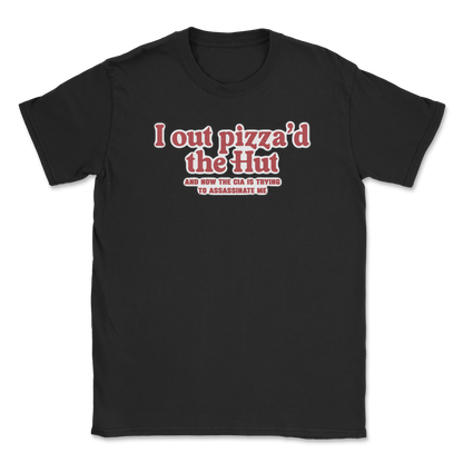 Heavy Blend T-Shirt Out Pizza'd the Hut in Black