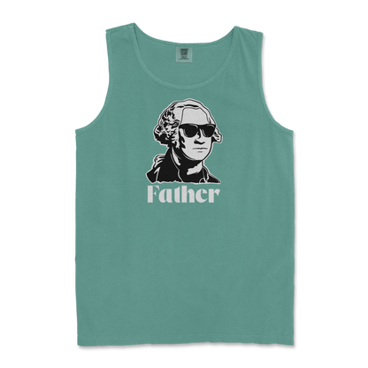 Comfort Colors Tank Top Father  in Light-Green