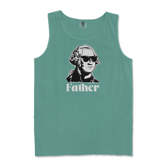 Comfort Colors Tank Top Father  in Light-Green