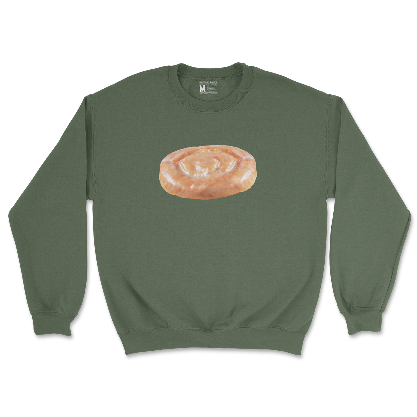 Gildan SoftStyle Crew Neck Honey Bun in Military Green