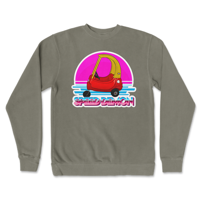 Independent Clothing Co. Crew Neck Speed Demon  in Army