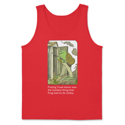 The Nice Shirt Tank Top Frog and Toad  in Red