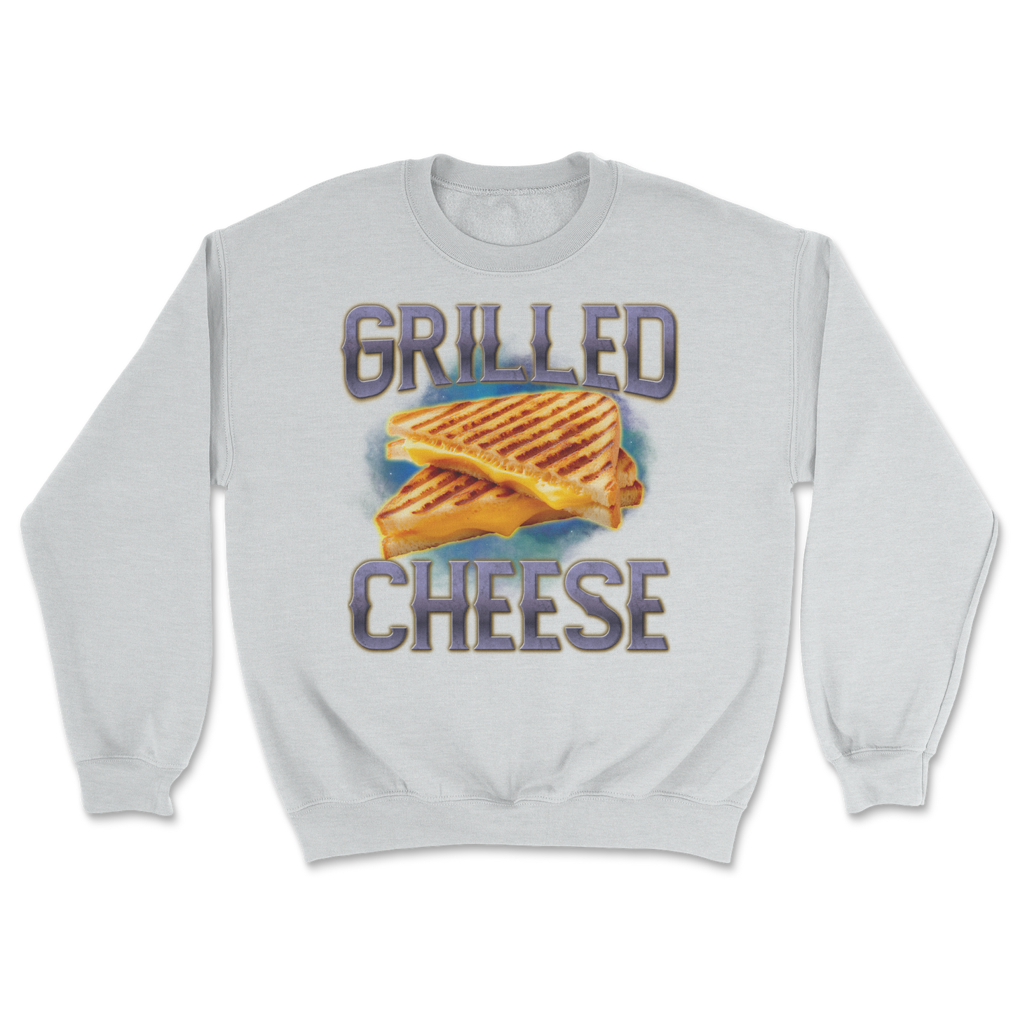 The Nice Shirt Crew Neck Grilled Cheese  in Sports-Grey