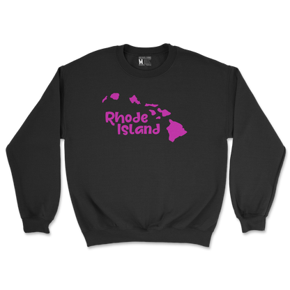 Gildan SoftStyle Crew Neck Rhode Island in Black