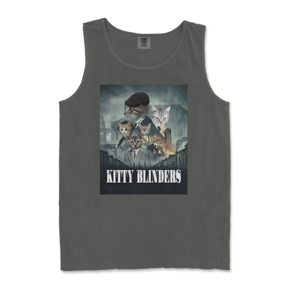 Comfort Colors Tank Top Kitty Blinders in Pepper