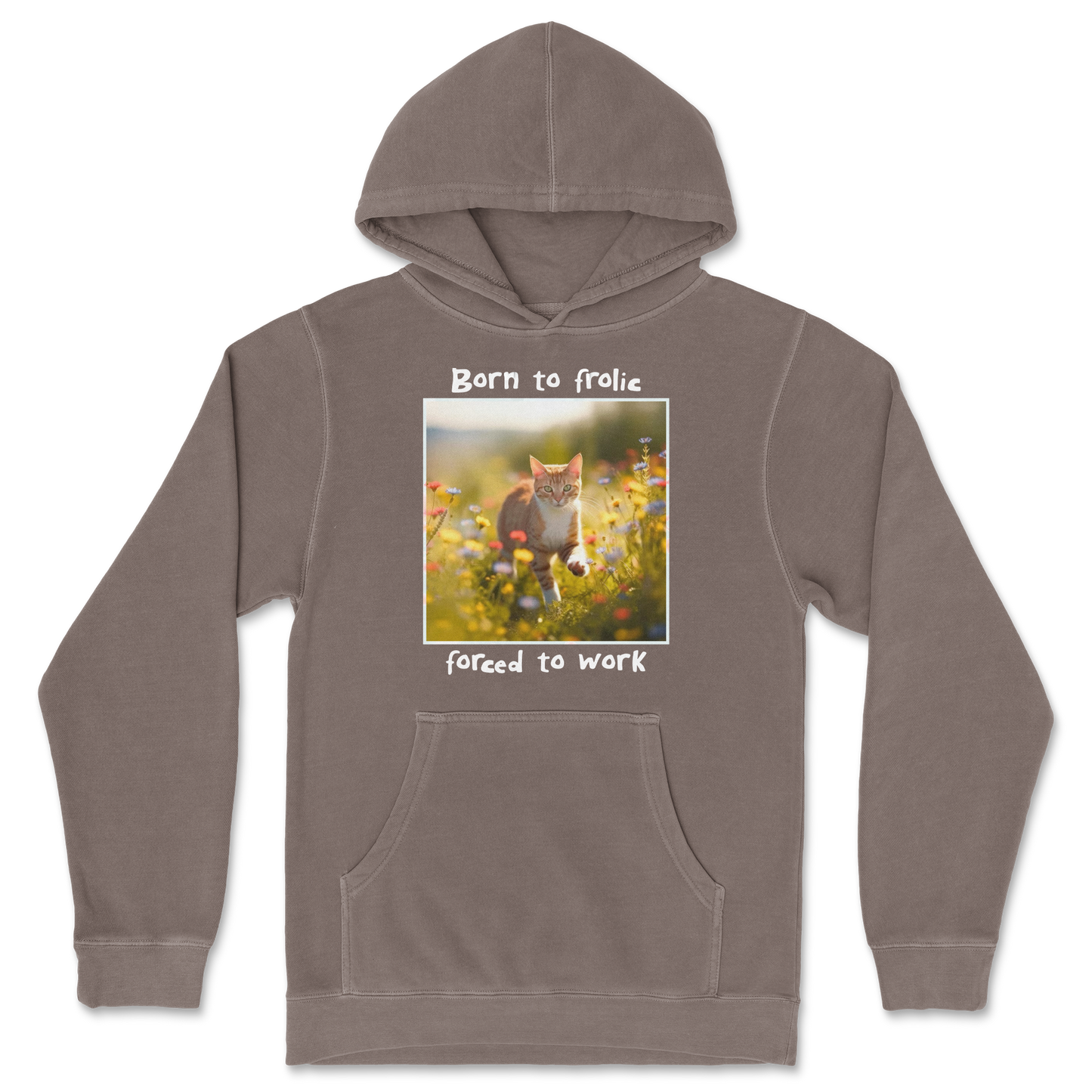 Independent Clothing Co. Hoodie Born to Frolic  in Clay