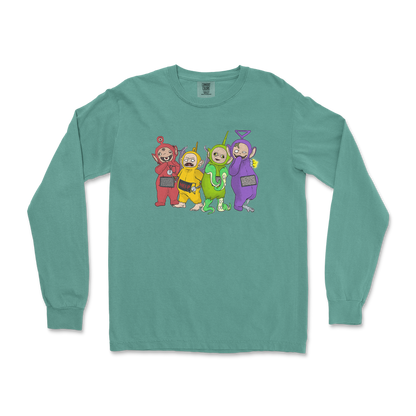 Comfort Colors Long Sleeve Telatubbies in LightGreen