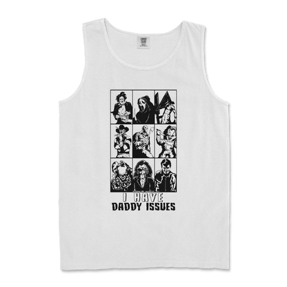 Comfort Colors Tank Top Daddy Issues  in White