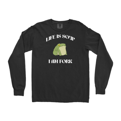 Comfort Colors Long Sleeve I Am Fork  in Black