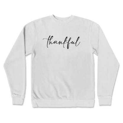 Independent Clothing Co. Crew Neck Thankful  in white