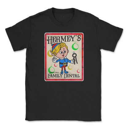 Gildan SoftStyle T-Shirt Hermey's Family Dental  in Black