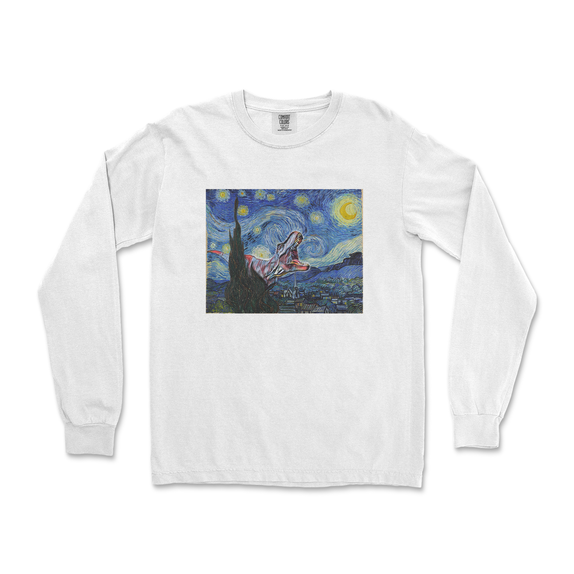 Comfort Colors Long Sleeve Van Gogh but Cooler in White