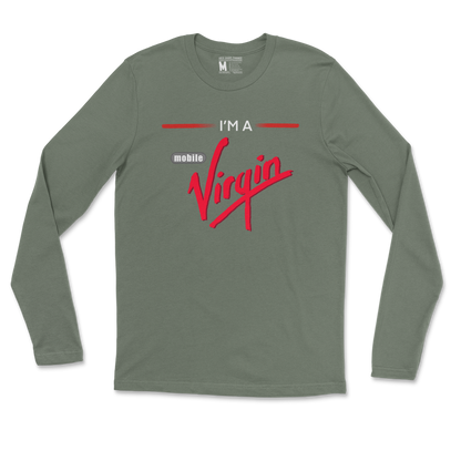 Gildan SoftStyle Long Sleeve Mobile Virgin in Military Green