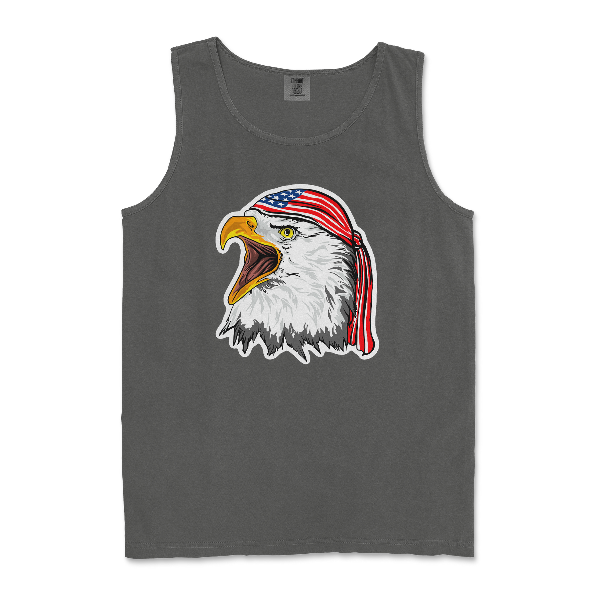 Comfort Colors Tank Top Freedom Eagle in Pepper