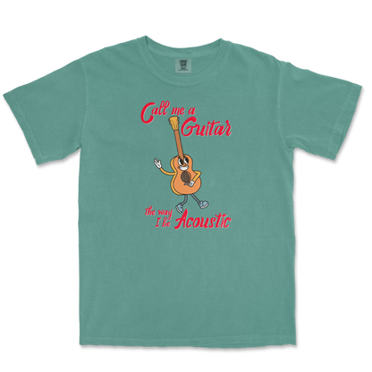 Comfort Colors T-Shirt I Do Be Acoustic  in Light-Green