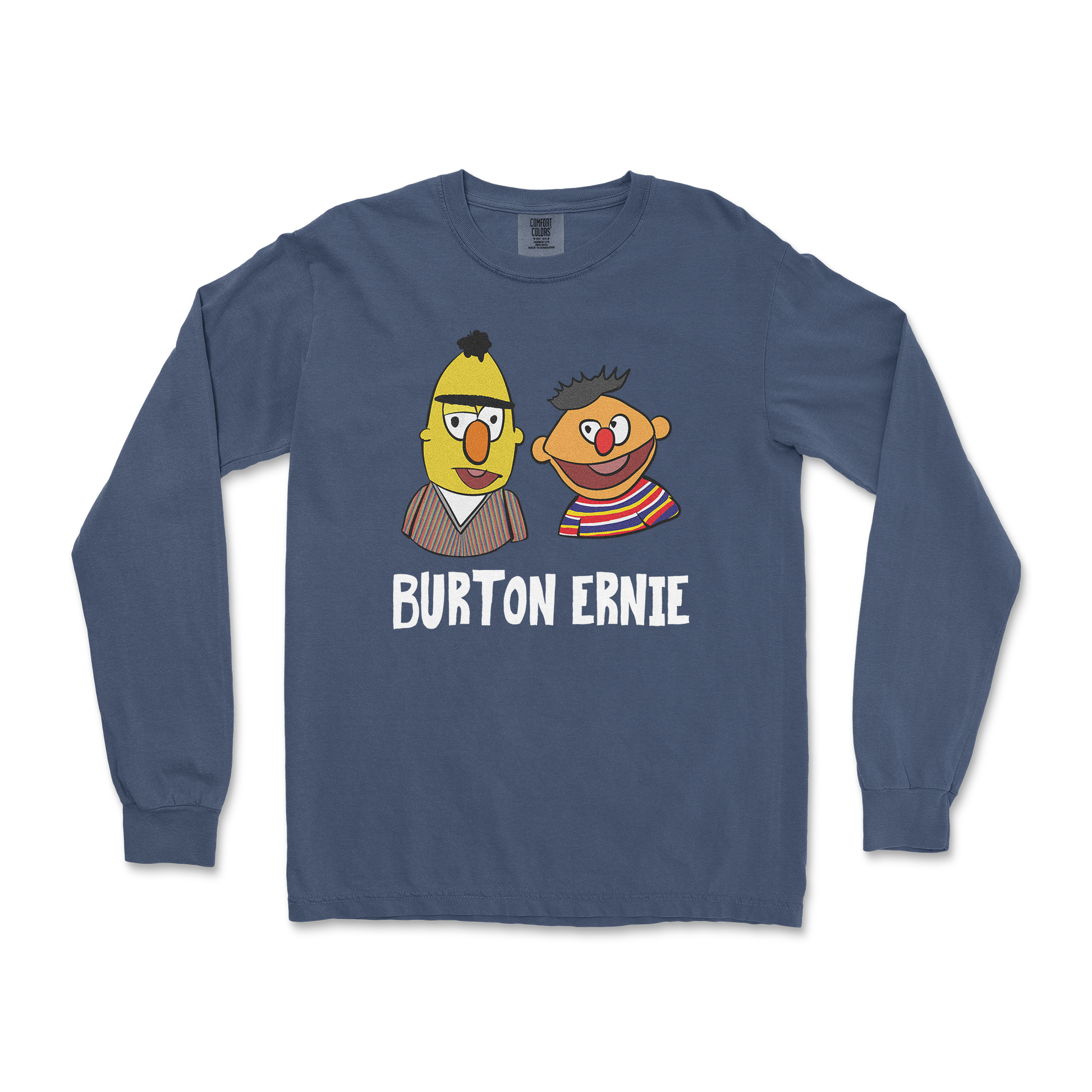 Comfort Colors Long Sleeve Burton Ernie in Midnight