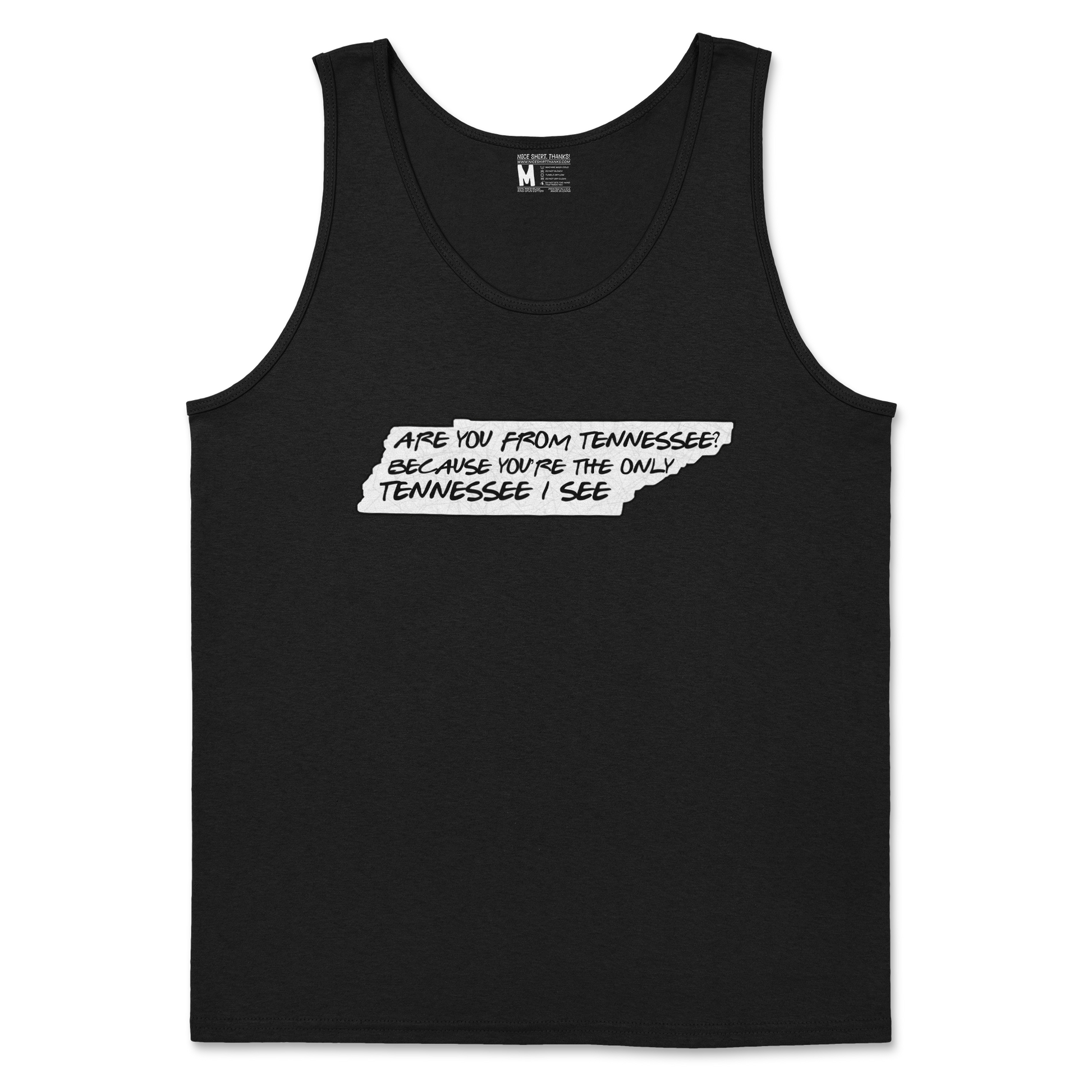 Gildan SoftStyle Tank Top Tennessee in Black