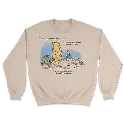 The Nice Shirt Crew Neck Winnie the Pooh  in Sand