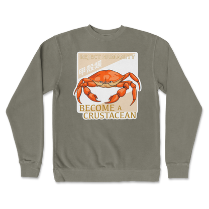 Independent Clothing Co. Crew Neck Embrace the Crab in Army