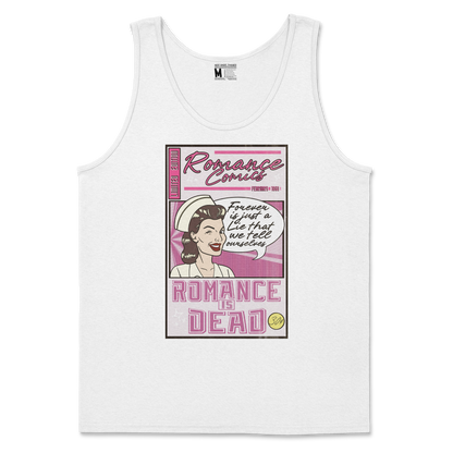 Gildan SoftStyle Tank Top Romance is Dead in White