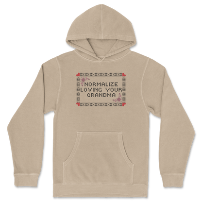 Independent Clothing Co. Hoodie Cross Stitch in Sandstone