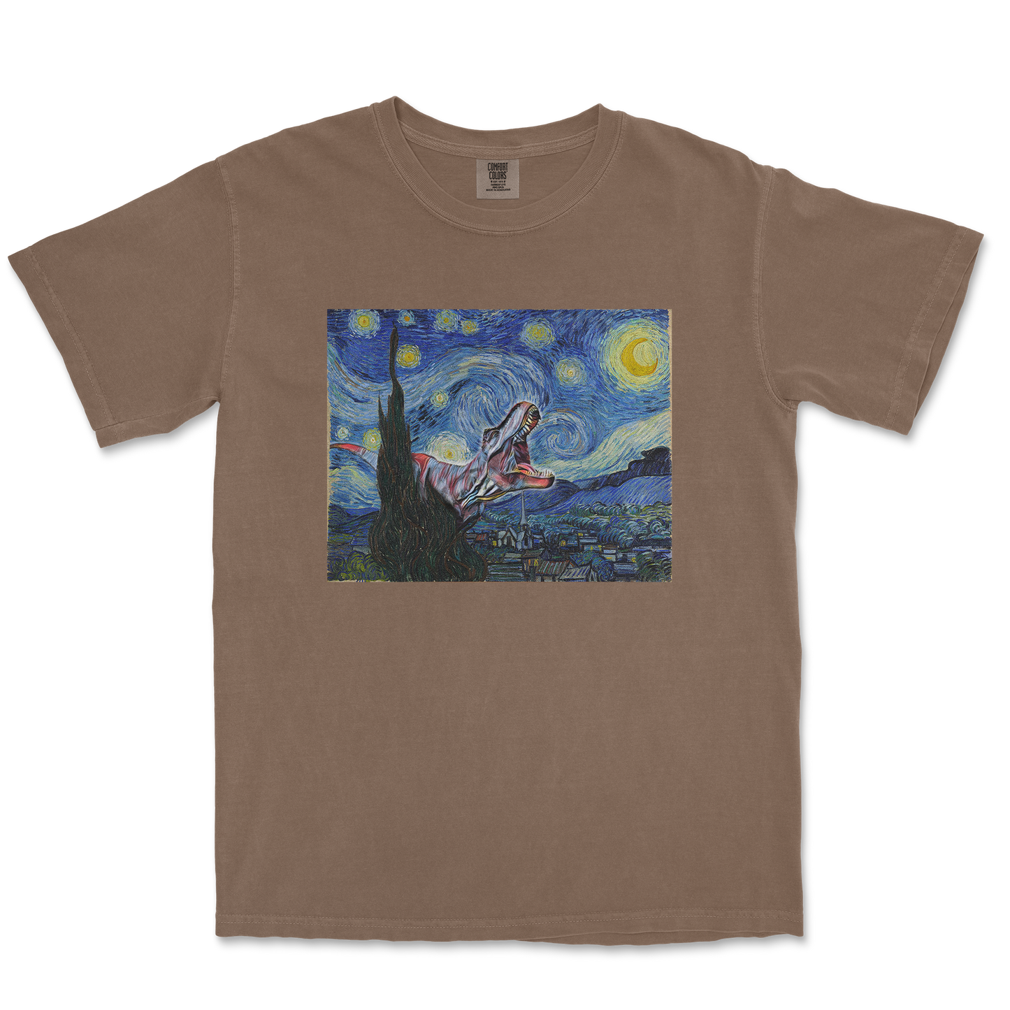 Comfort Colors T-Shirt Van Gogh but Cooler in Espresso