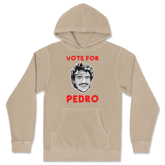 Independent Clothing Co. Hoodie Vote For Pedro in Sandstone