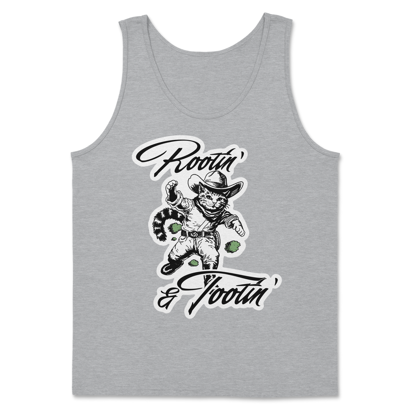 The Nice Shirt Tank Top Rootin Tootin  in Sport-Grey