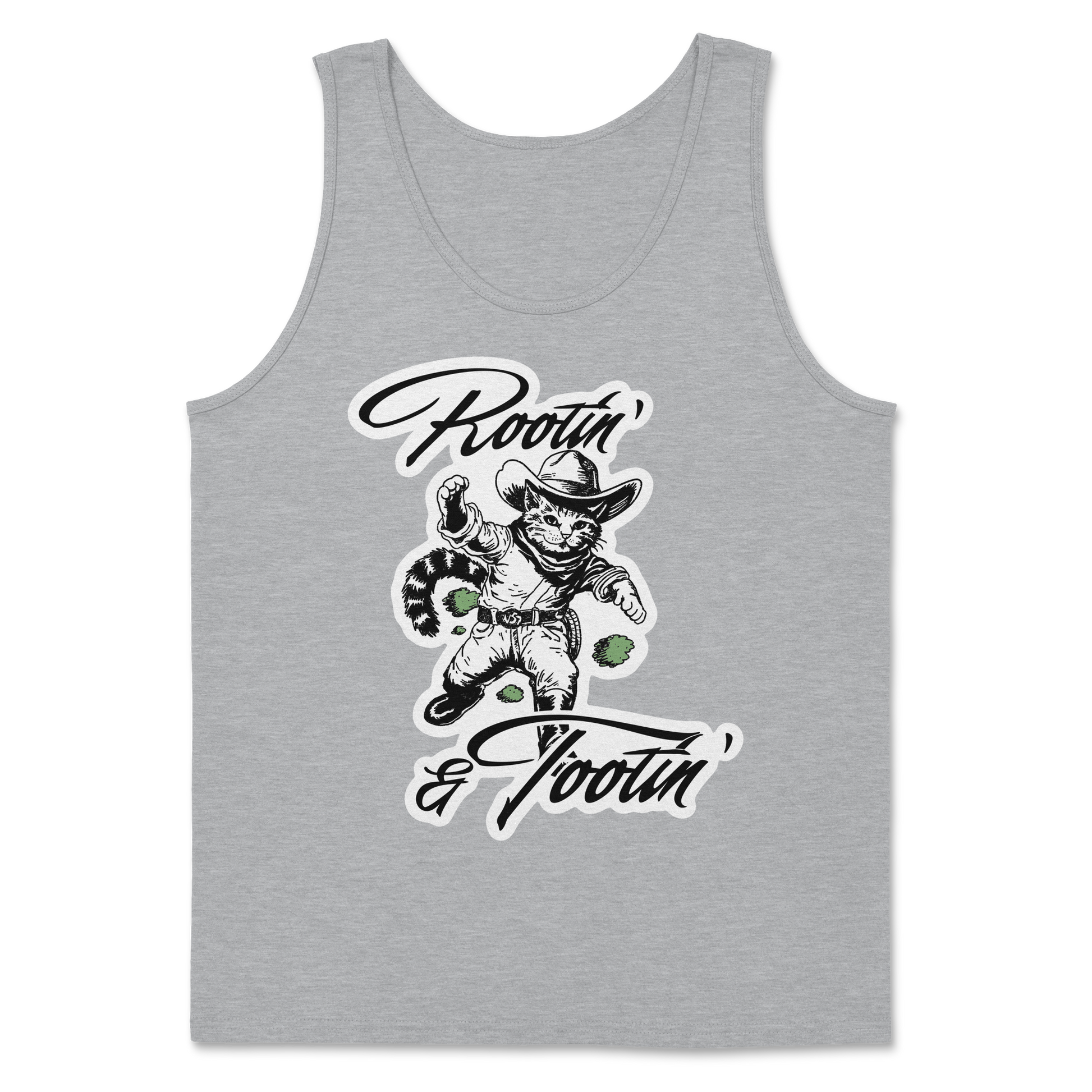 The Nice Shirt Tank Top Rootin Tootin  in Sport-Grey