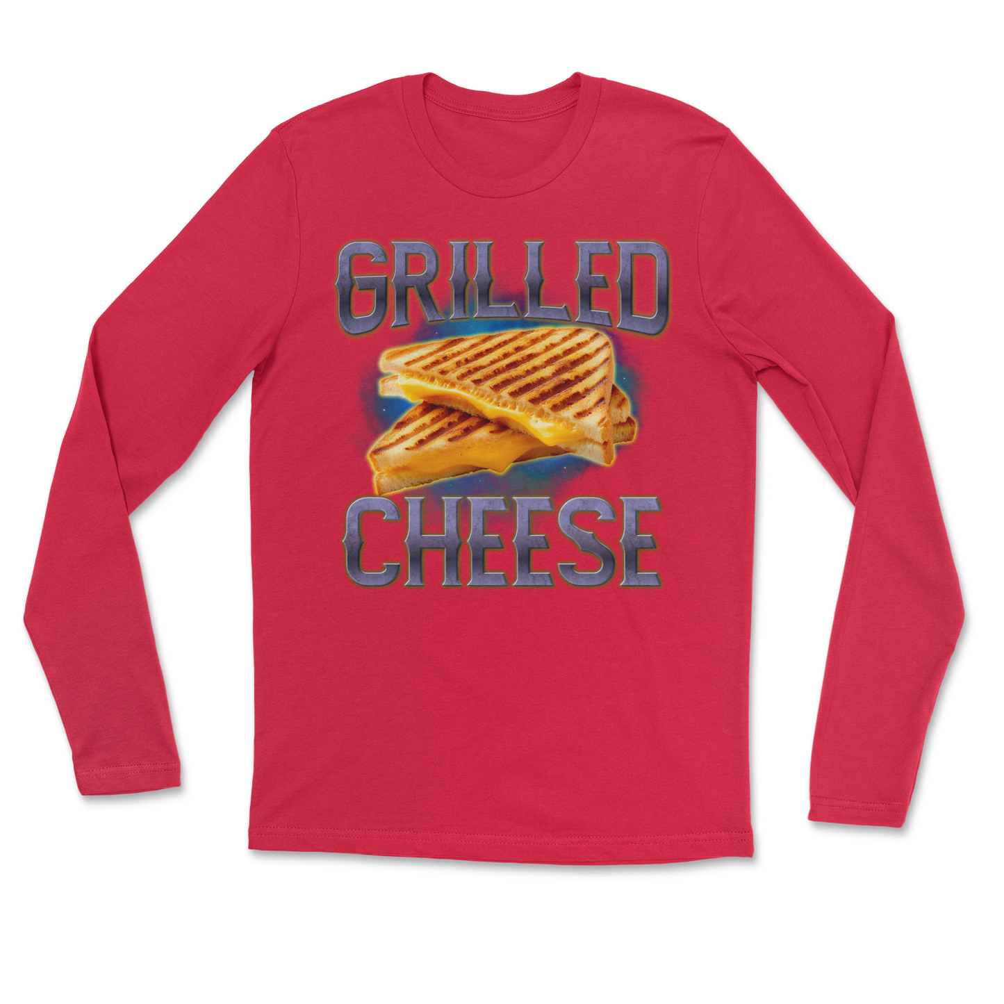 The Nice Shirt Long Sleeve Grilled Cheese  in Red