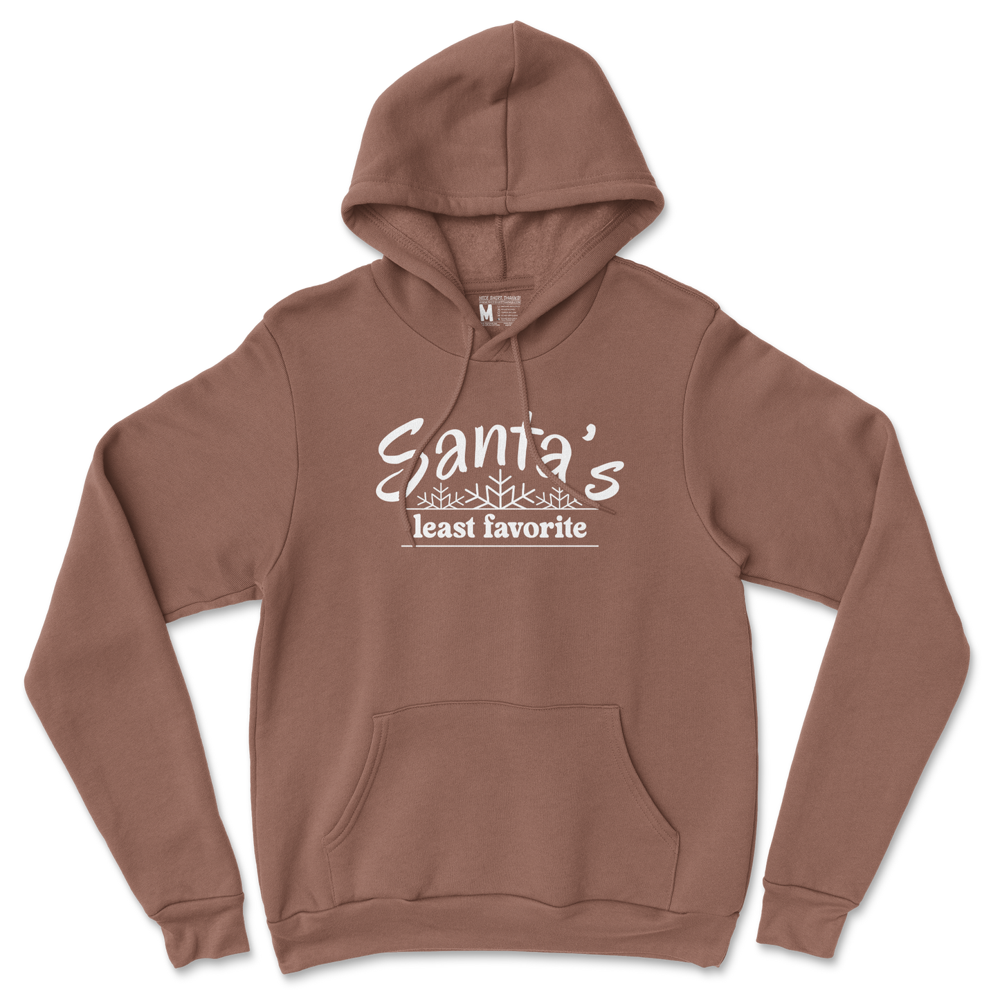 Gildan SoftStyle Hoodie Santa's Least Favorite  in Cocoa