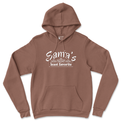 Gildan SoftStyle Hoodie Santa's Least Favorite  in Cocoa