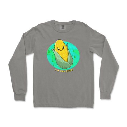 Comfort Colors Long Sleeve Mmm Corn in Grey