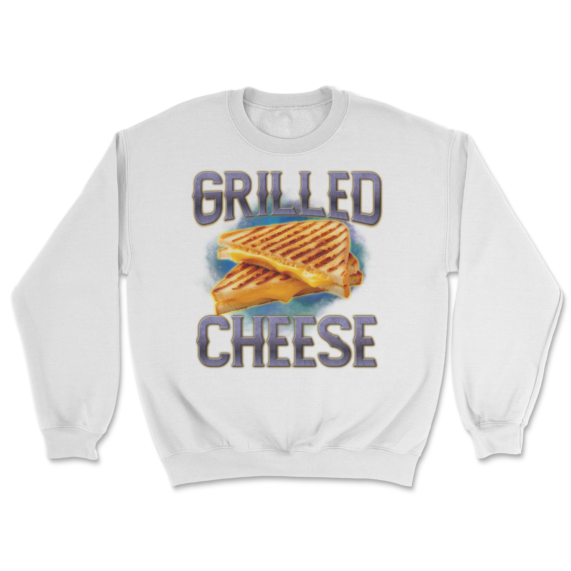 The Nice Shirt Crew Neck Grilled Cheese  in White