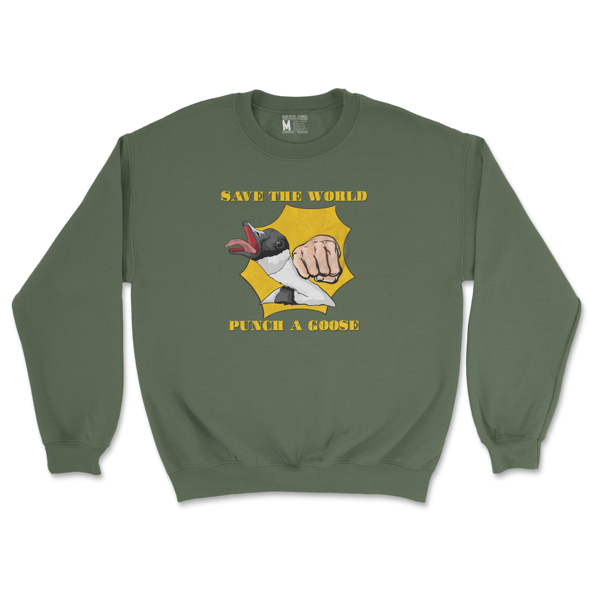 Gildan SoftStyle Crew Neck in Military Green