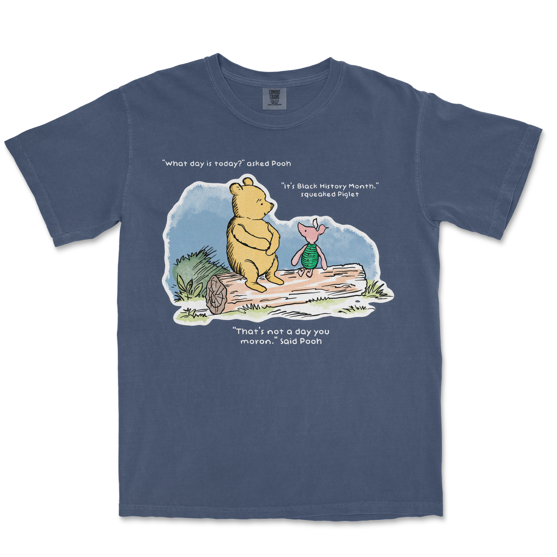 Comfort Colors T-Shirt Winnie the Pooh  in Midnight