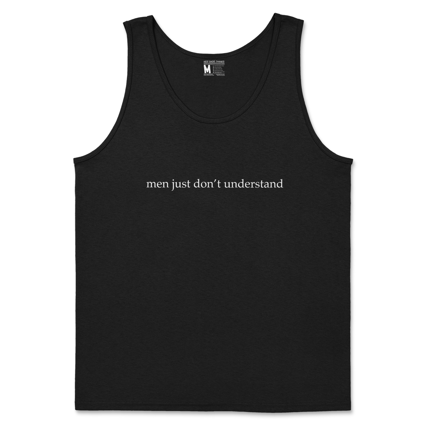 Gildan SoftStyle Tank Top Men Dont Understand in Black