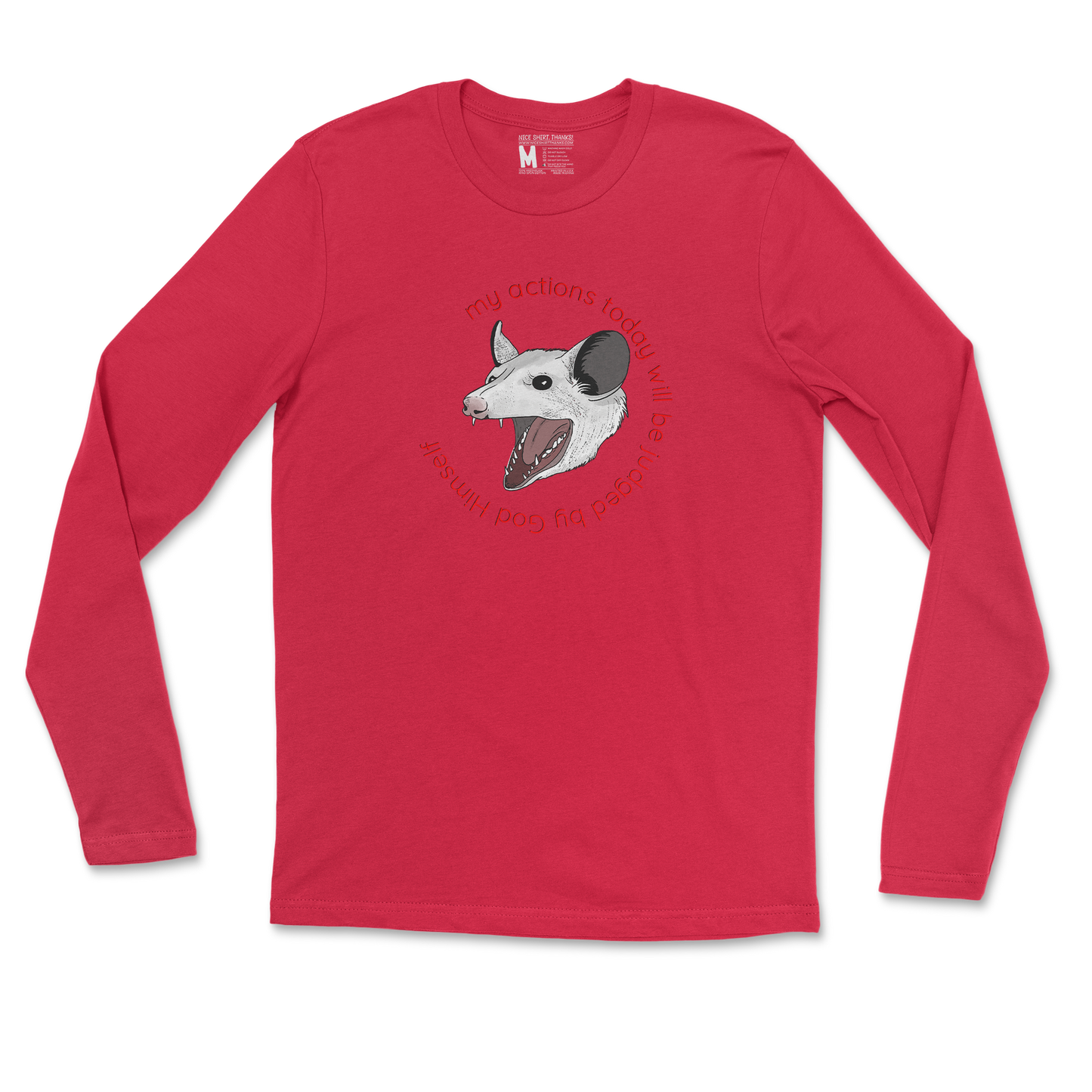 Gildan SoftStyle Long Sleeve in Red