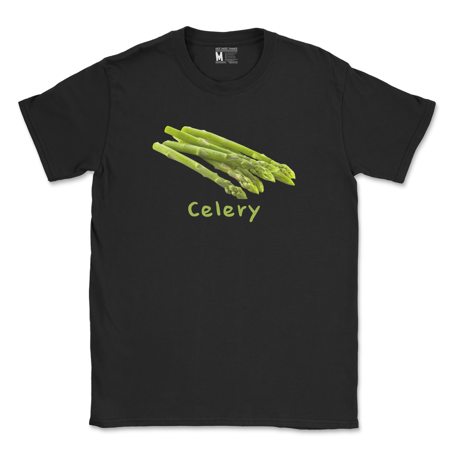 Gildan SoftStyle T-Shirt Celery in Black