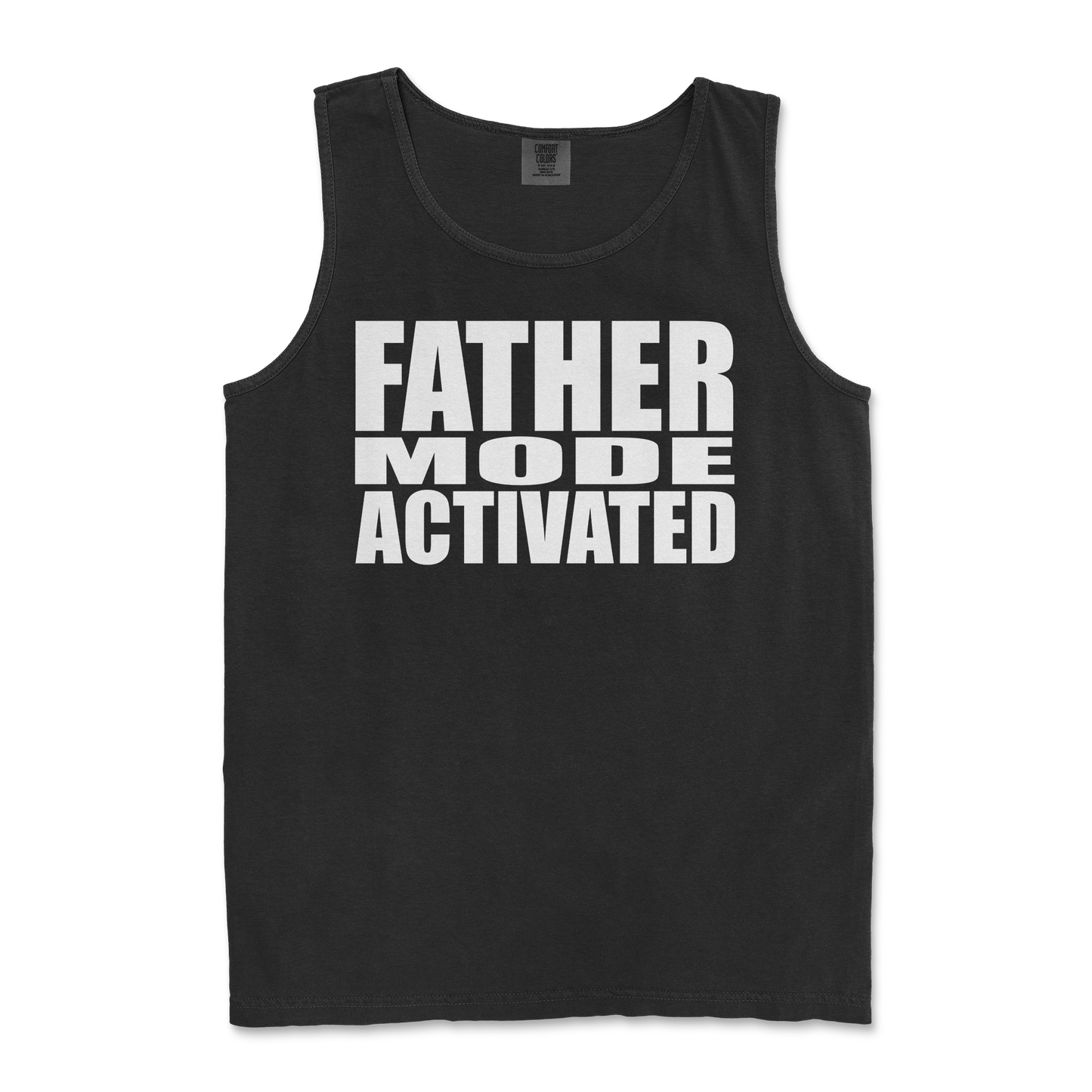 Comfort Colors Tank Top Father Mode Activated in Black