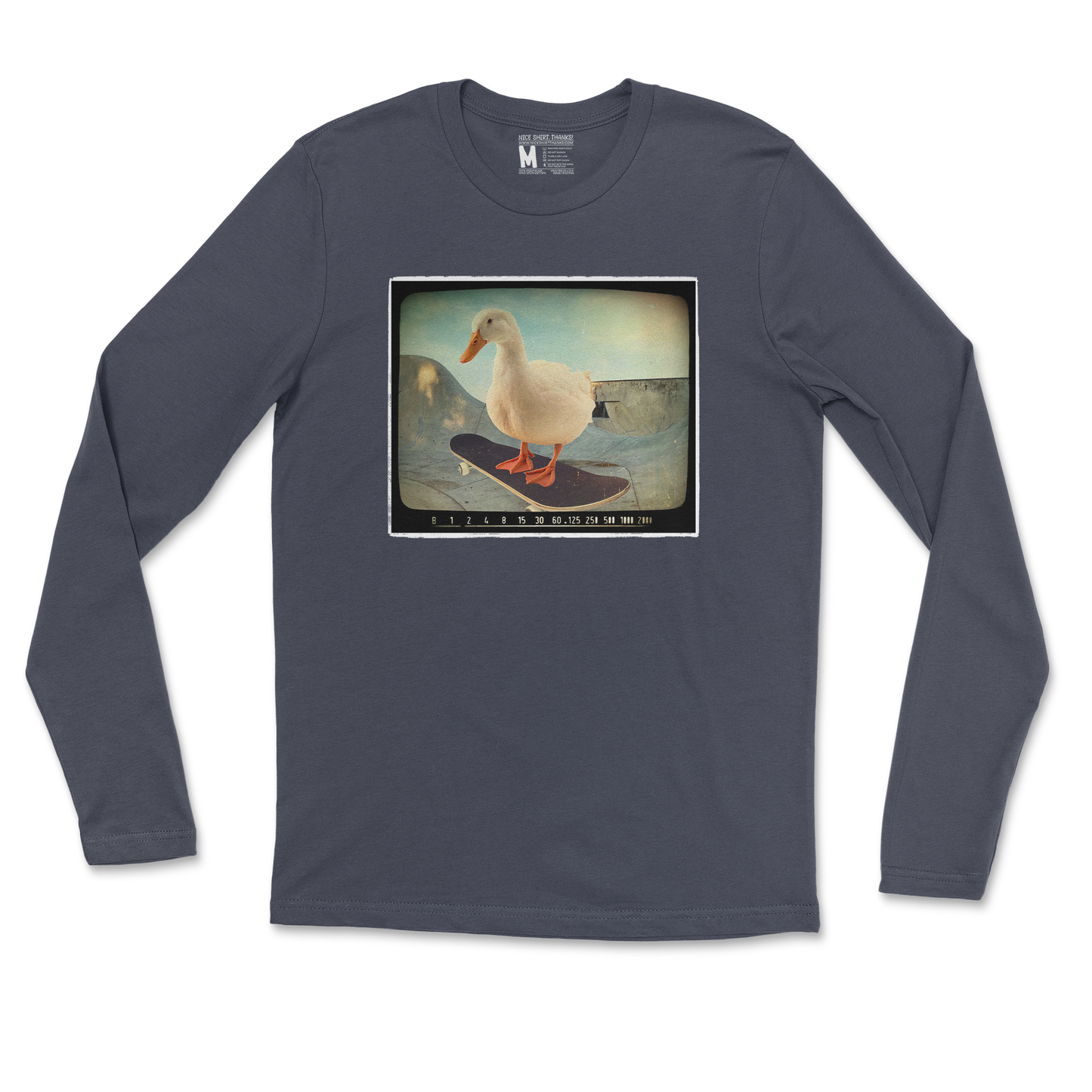 Gildan SoftStyle Long Sleeve Do A Flip in Navy