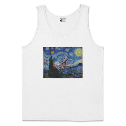 Gildan SoftStyle Tank Top Van Gogh but Cooler in White