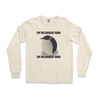 Comfort Colors Long Sleeve I Am The Biggets Bird in Ivory